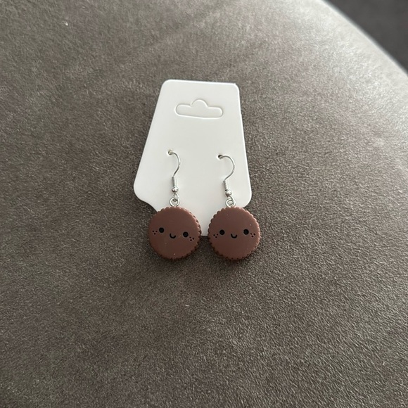 Jewelry - 🛍️BUNDLE 3 for $17 cute earrings kawaii food animal - Chocolate Cookie